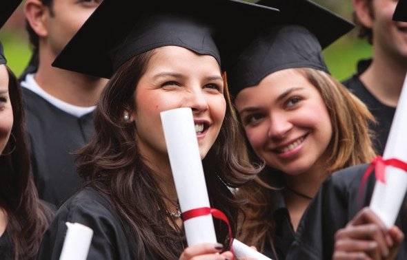 Graduates celebrating