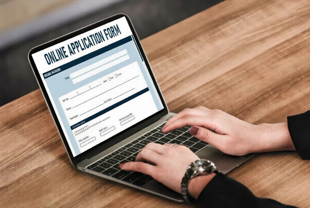 Student applying online